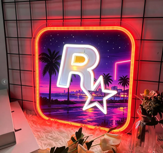 GTA Vice City Neon Gaming Sign LED