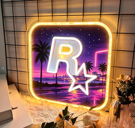 GTA Vice City Neon Gaming Sign LED