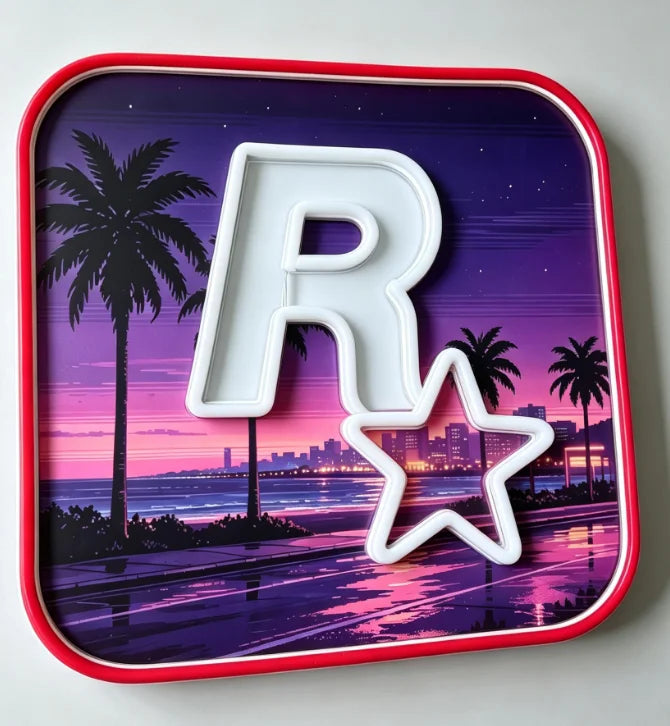 GTA Vice City Neon Gaming Sign LED